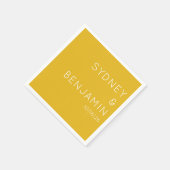 Eenvoudige, moderne minimalistische aangepaste bru servet (Hoek)