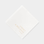 Eenvoudige moderne minimalistische aangepaste brui folie servetten (Rechts)