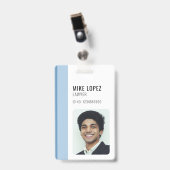 Eenvoudige moderne minimalistische aangepaste werk badge (Voorzijde met clip)
