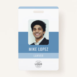 Eenvoudige moderne minimalistische bedrijfs-ID Badge