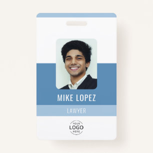 Eenvoudige moderne minimalistische bedrijfs-ID Badge