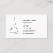 Eenvoudige Moderne Minimalistische Bewijsheid Visitekaartje (Achterkant)