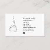 Eenvoudige Moderne Minimalistische Bewijsheid Visitekaartje (Achterkant)