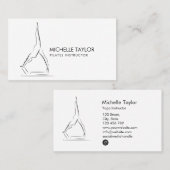 Eenvoudige Moderne Minimalistische Bewijsheid Visitekaartje (Voorkant / Achterkant)