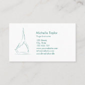 Eenvoudige Moderne Minimalistische Bewijsheid Visitekaartje (Achterkant)