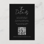 Eenvoudige moderne minimalistische bruiloft - Gege Informatiekaartje (Voorkant)