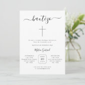 Eenvoudige moderne minimalistische doop | Spaanse  Kaart (Staand voorkant)