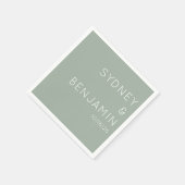 Eenvoudige, moderne, minimalistische douane-entree servet (Hoek)