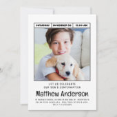 Eenvoudige, moderne, minimalistische foto-eerste b kaart (Voorkant)