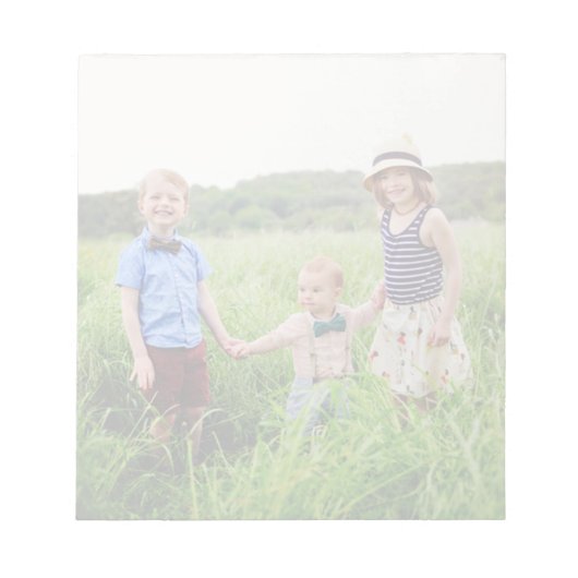 Eenvoudige, moderne, minimalistische foto notitieblok (Voorkant)