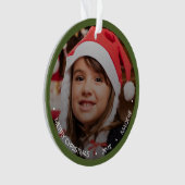 Eenvoudige, moderne, minimalistische foto ornament (voorkant)