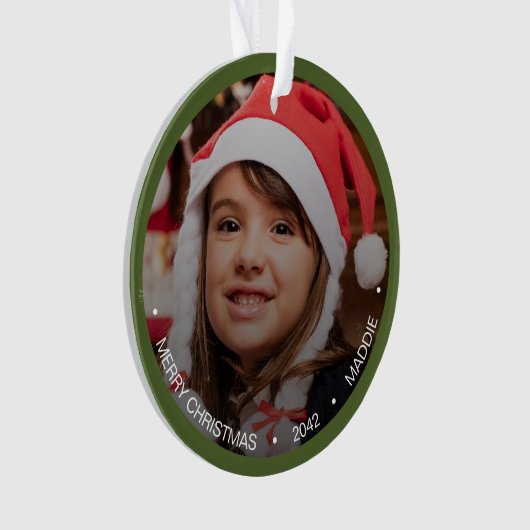 Eenvoudige, moderne, minimalistische foto ornament (voorkant)