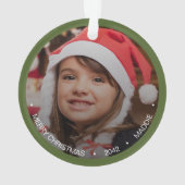 Eenvoudige, moderne, minimalistische foto ornament (achterkant)