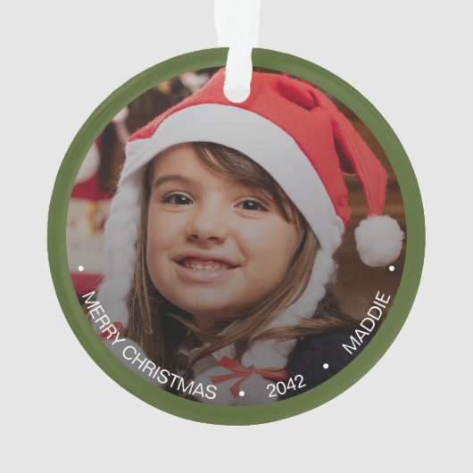 Eenvoudige, moderne, minimalistische foto ornament (achterkant)