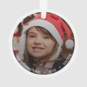 Eenvoudige, moderne, minimalistische foto ornament (achterkant)