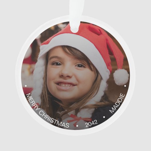 Eenvoudige, moderne, minimalistische foto ornament (voorkant)