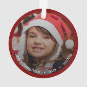 Eenvoudige, moderne, minimalistische foto ornament (achterkant)