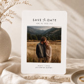 Eenvoudige Moderne Minimalistische Foto Save the D Date