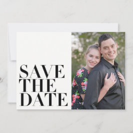 Eenvoudige, moderne, minimalistische foto save the date