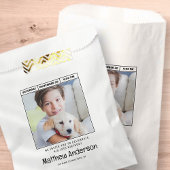 Eenvoudige moderne minimalistische foto van Birthd Bedankzakje