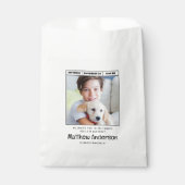 Eenvoudige moderne minimalistische foto van Birthd Bedankzakje (Voorkant)