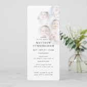 Eenvoudige moderne minimalistische fotocollage doo kaart (Staand voorkant)