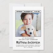 Eenvoudige moderne, minimalistische fotojongeman kaart (Voorkant)