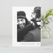 Eenvoudige, moderne, minimalistische fotokaart voo feestdagenkaart (Staand voorkant)