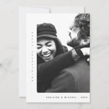 Eenvoudige, moderne, minimalistische fotokaart voo