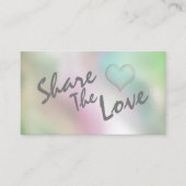 Eenvoudige, moderne, minimalistische holografisch aanbevelingskaartje (Voorkant)