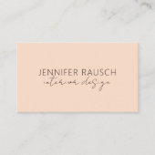 Eenvoudige moderne minimalistische interieurontwer visitekaartje (Voorkant)