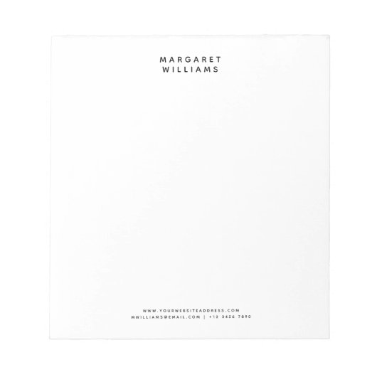 Eenvoudige, moderne minimalistische Kantoor Notitieblok (Voorkant)