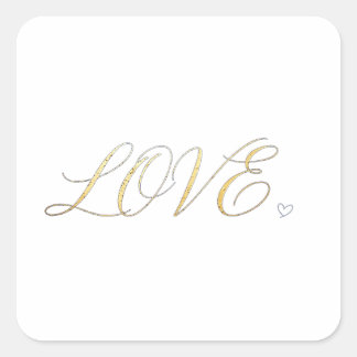 Eenvoudige moderne minimalistische LIEFDE sticker