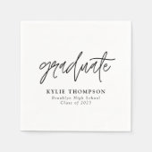 Eenvoudige Moderne Minimalistische Manuscript Grad Servet (Voorkant)