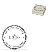 Eenvoudige Moderne Minimalistische Monogram Retour Rubberstempel (Gestempeld)
