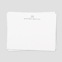 Eenvoudige, moderne, minimalistische monogrammen P Notitiekaartje