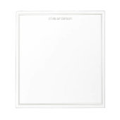 Eenvoudige moderne minimalistische olijf twee gren notitieblok (Voorkant)