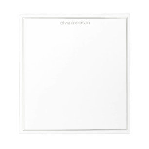 Eenvoudige moderne minimalistische olijf twee gren notitieblok