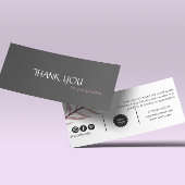 Eenvoudige moderne minimalistische orde dank u mini visitekaartjes