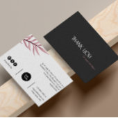 Eenvoudige moderne minimalistische orde dank u visitekaartje