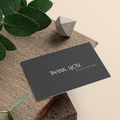 Eenvoudige moderne minimalistische orde dank u visitekaartje