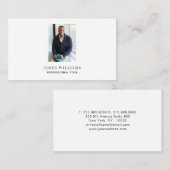 Eenvoudige moderne minimalistische professionele f visitekaartje (Voorkant / Achterkant)