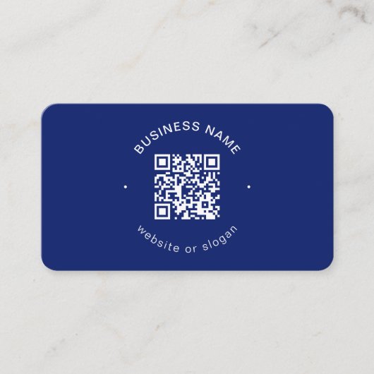 Eenvoudige moderne minimalistische QR-code | Marin Visitekaartje (Voorkant)