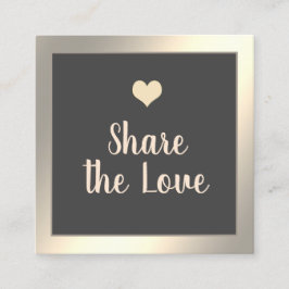 Eenvoudige moderne, minimalistische referentiekaar aanbevelingskaartje