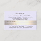 Eenvoudige moderne, minimalistische referentiekaar aanbevelingskaartje (Achterkant)