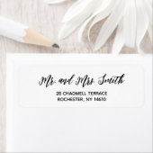 Eenvoudige moderne minimalistische retouradresslab etiket (Insitu)