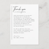 Eenvoudige, moderne & minimalistische romantische  bedankkaart (Voorkant)