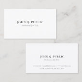 Eenvoudige moderne minimalistische Sjabloon profes Visitekaartje (Voorkant / Achterkant)