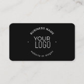 Eenvoudige moderne minimalistische sjabloon | zwar visitekaartje (Voorkant)