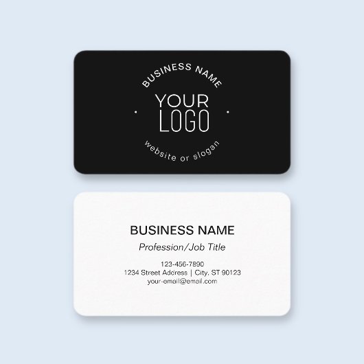 Eenvoudige moderne minimalistische sjabloon | zwar visitekaartje